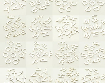 IN-288-SS / 1 Pc - 925 Sterling Silber Initial Anhänger, Alphabet, Buchstaben, Großbuchstaben A-Z Wählen Sie Ihren Buchstaben
