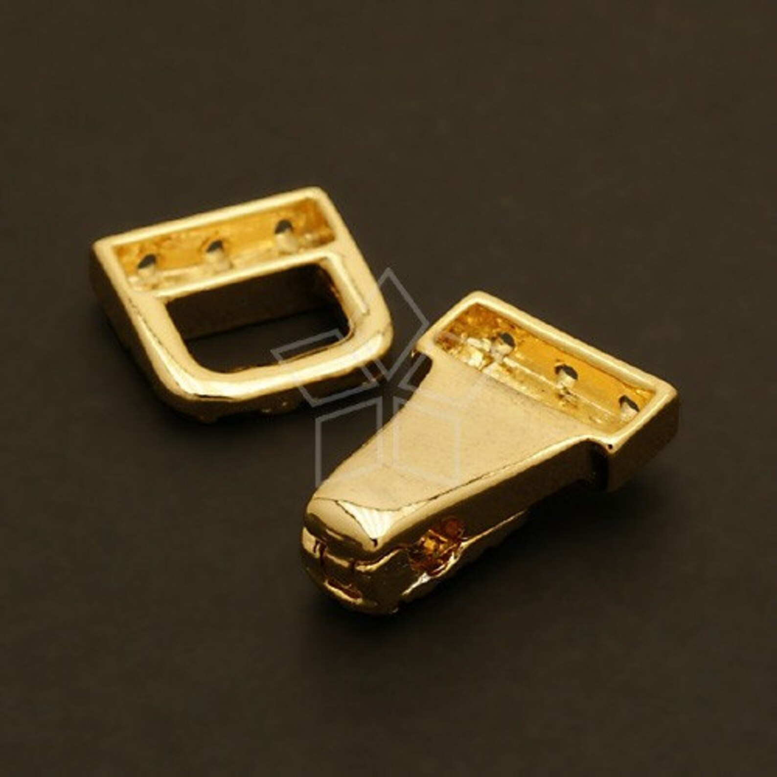 CS026GD / 2 Pcs Clasp Fold Over Buckle 3 Holes Etsy