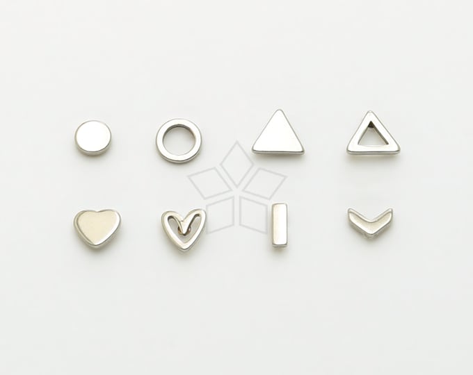 SG115 / 2 pcs - Stainless Steel Minimalist Very Tiny Stud Earrings, Round Triangle Bar Geometric Dainty Design Surgical Steel Ear Posts