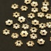 AC-R71-GD / 20 Pcs - Mini Flower Bead Cap, Tiny Small Caps for Gemstone Pearls, Gold Plated over Brass / 3.5mm 