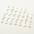 IN-554-SS / 1 Pc - 925 Sterling Silver Tiny Initial Round Charm, Mini Letter Pendant, Initial Tag, Upper case A-Z Choose Your Letter / 3mm product logo