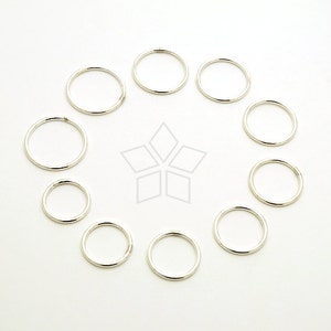 SV-162-SS / 1 stuks - Effen zilveren ring, enkele of stapelring, knokkelring, vijf vingerringen, 925 sterlingzilver / 1,5 mm