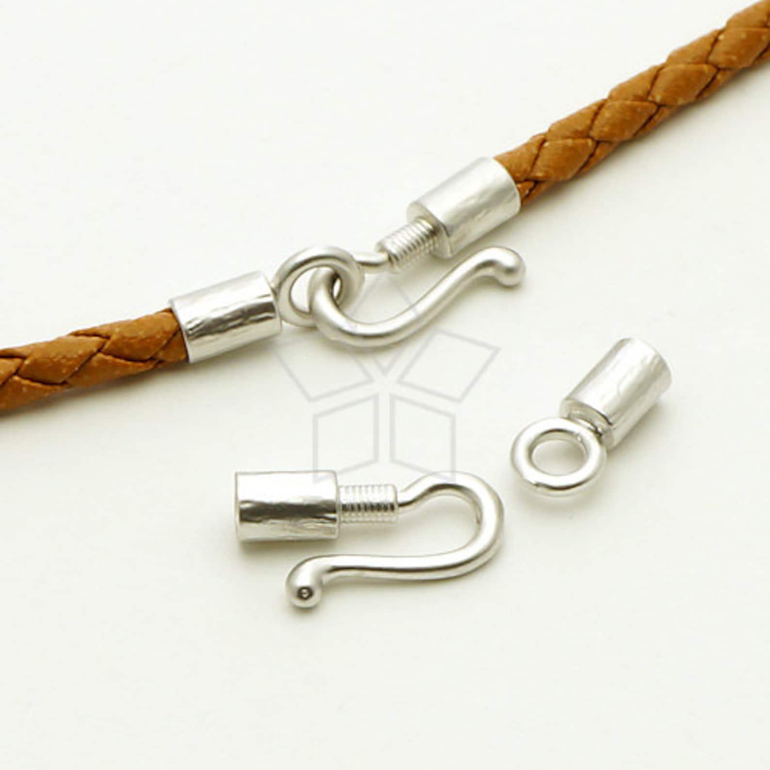CS053MS / 2 Set Hook Clasps for 3mm Leather Cord Matte Etsy
