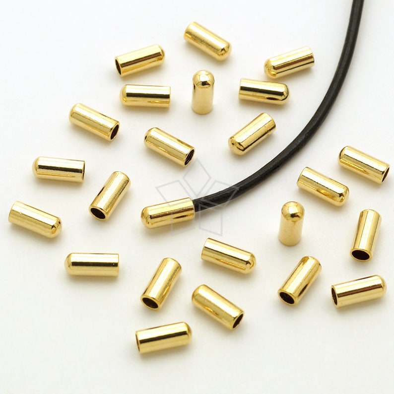FE042GD / 10 Pcs Cord End Caps without Loop for 1mm Etsy