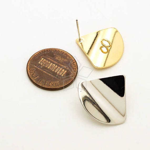Boucles d/'oreilles couleur bronze carte postale I love you 17x27 mm