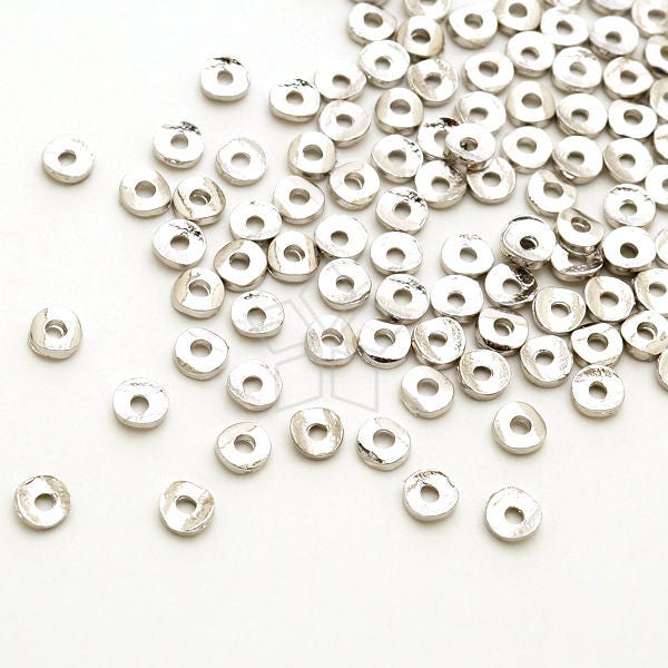 AC-071-OR / 20 Шт Крошечная Изогнутая Круглая Бусина Spacer Textured | Etsy