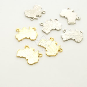 -3291-OP / 2 pcs - Australie Carte Pendentif, Australie Carte du pays Bijoux Charme Outback Outdoors Sydney, Choisissez la couleur!  / 12mm x 10mm