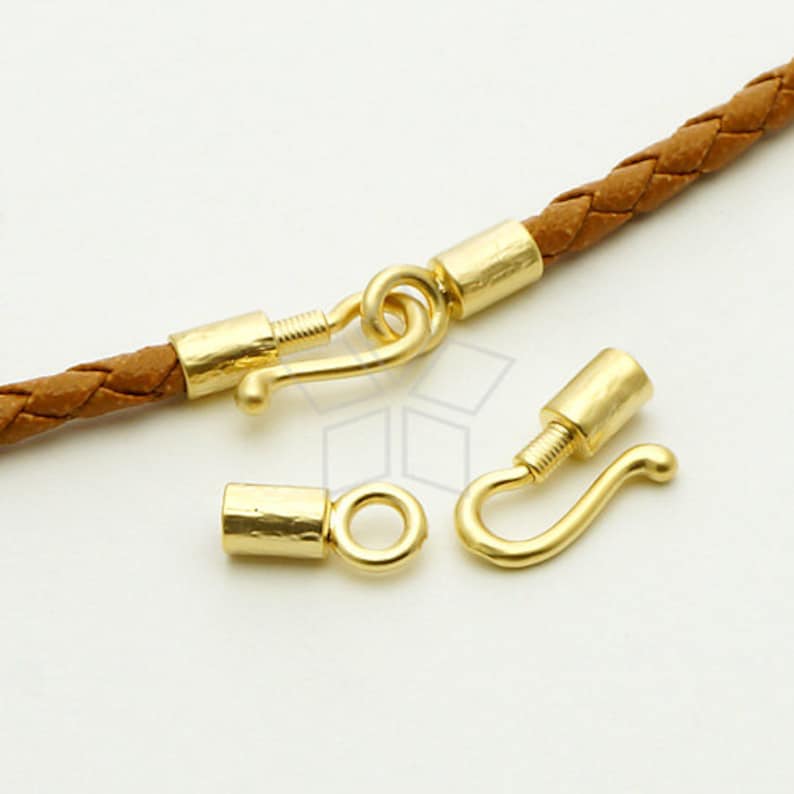 CS054MG / 2 Set Hook Clasps for 3mm Leather Cord Necklace Etsy