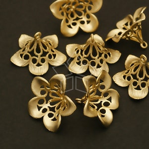 Cp 033 Mg 2 Pcs Trumpet Flower Caps For Half Drilled Etsy