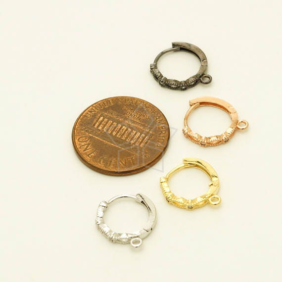 SI-886-OR / 2 Pcs - Antique Victorian Art Deco Earrings
