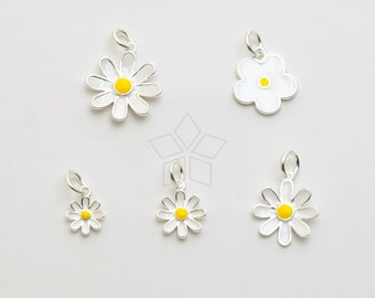 100 Gänseblümchen-Anhänger Aus Kunstharz – 3 Größen (13, 17, 22 Mm), Flache Rückseite, Für DIY, Handyhüllen, Nageldekoration