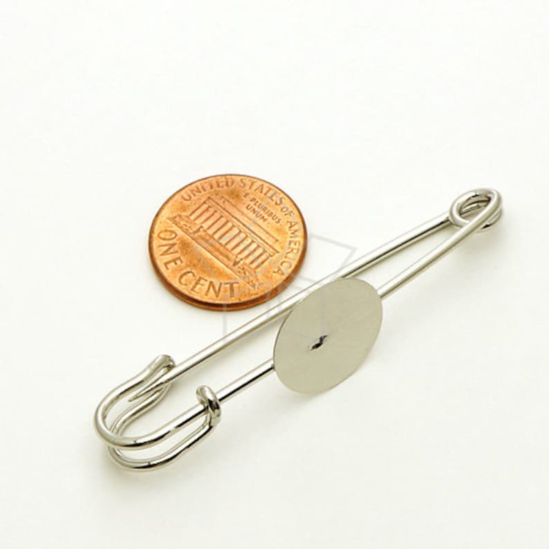 PN003OR / 4 Pcs Brooch Pin Backs Findings With Round Pad Etsy