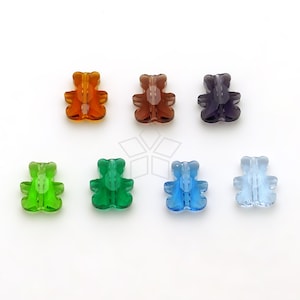 CRT167 / 20 Pcs - Faceted Crystal Gummy Bear Beads, Color Crystal Spacer Beads Jewelry Making DIY Bracelet Earring Accessories / 8x9mm