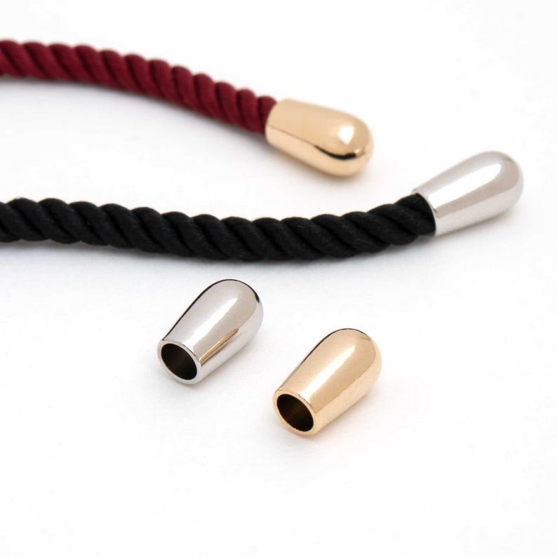 Caps For Ropes FE-074-OP / 2 Pcs - Tear Drop Shaped Cord End Caps Aglet for 3mm Rope ...