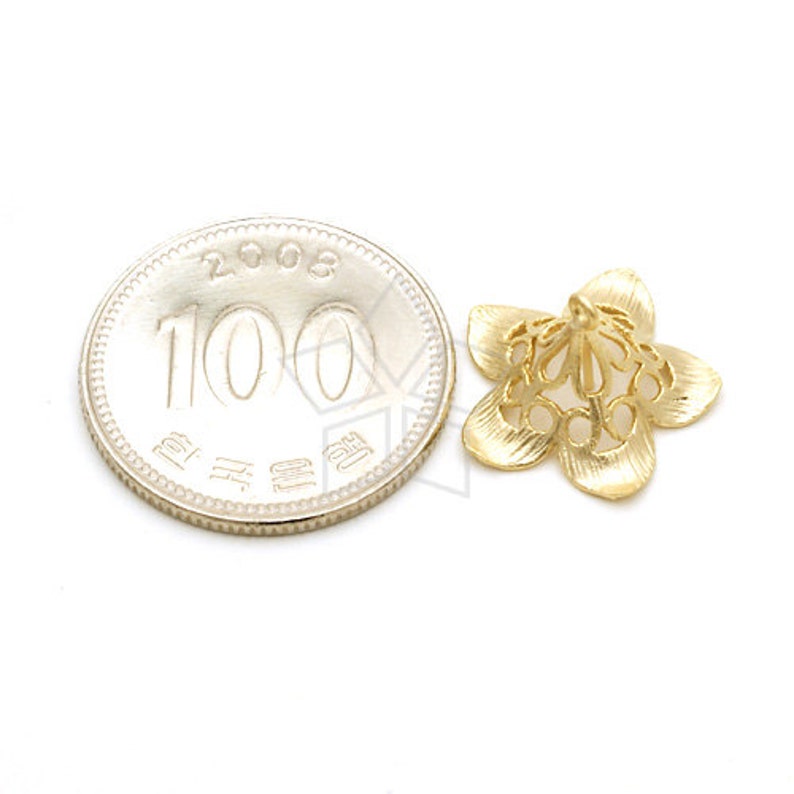 Cp 033 Mg 2 Pcs Trumpet Flower Caps For Half Drilled Etsy