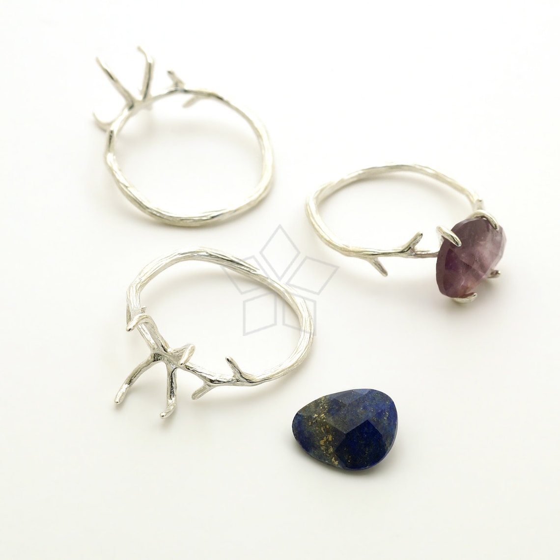 RR-038-OP / 1 Pcs 925 Sterling Silver Claws Prong Set Ring - Etsy