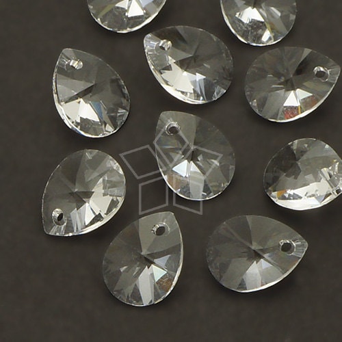 SW-6128-CR / 2個 - スワロフスキー® 6128 ミニペアシェイプペンダント