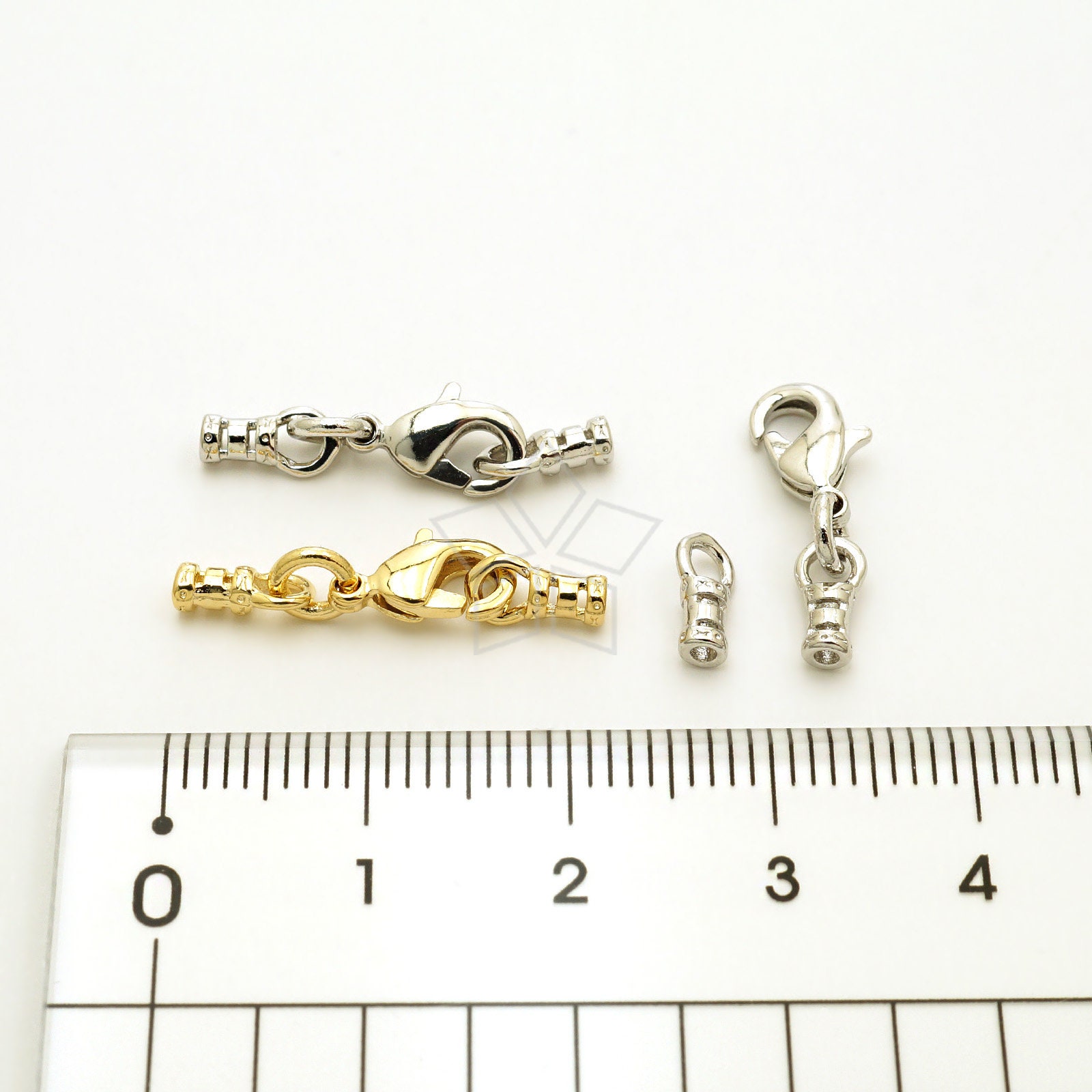 CS076OP / 2 Set New Lobster Clasp With Crimp Cord Ends for Etsy