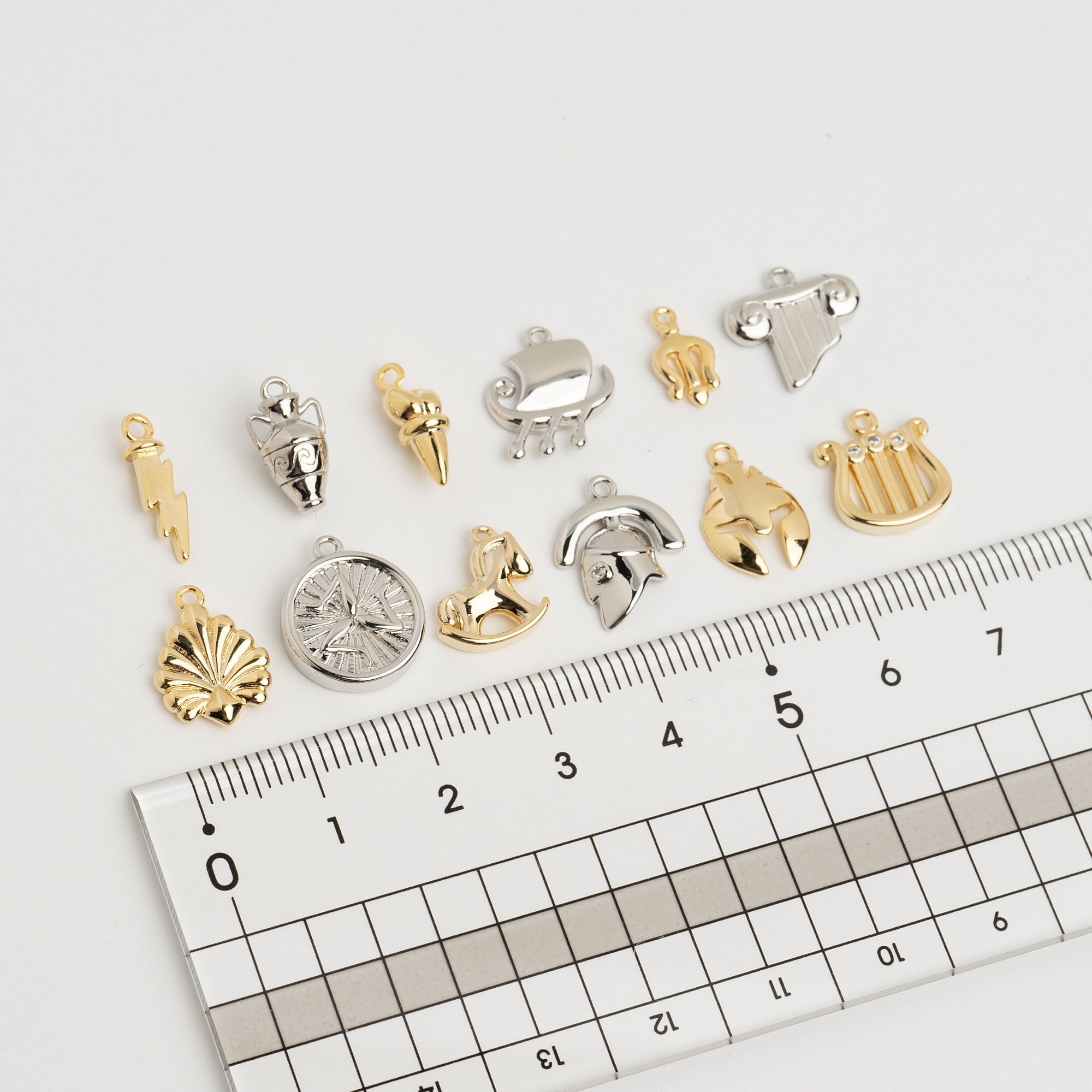 アンティーク　GREECE 飾り PD-2228-GD / 2 Pcs - Ancient Greek Motif Charms, Gold 12 Styles