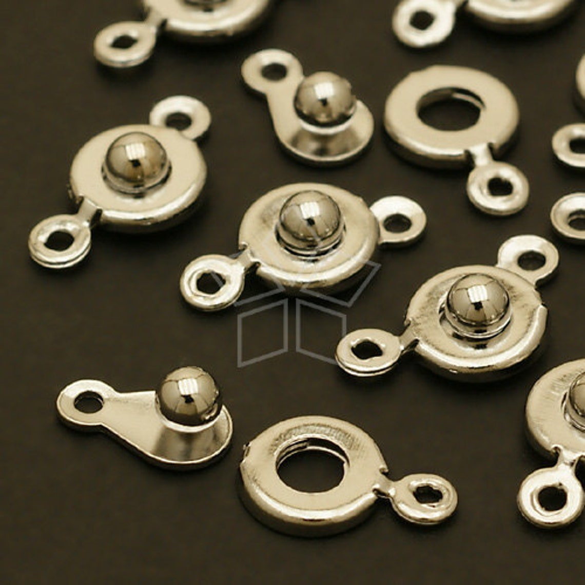 SN010OR / 20 Set Snap Clasp Push Button Clasp Button Etsy