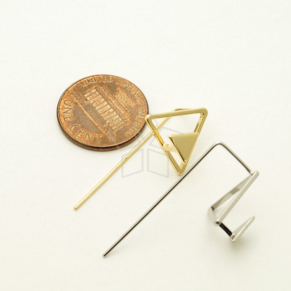Triangle hook earrings H3366