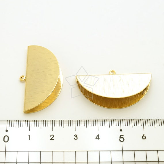 Cp 069 Gd 2 Pcs Half Moon Semi Circle Glue On Tassel Etsy