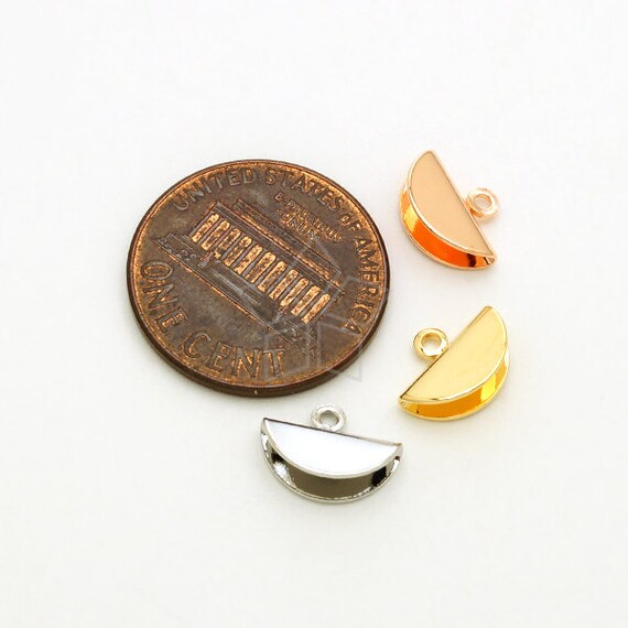 Cp 066 Or 10 Pcs Half Moon Semi Circle Glue On Tassel Etsy