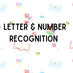 Letter & Number Recognition Cards: OT Intervention, Visual Motor Skills (Instant Download)