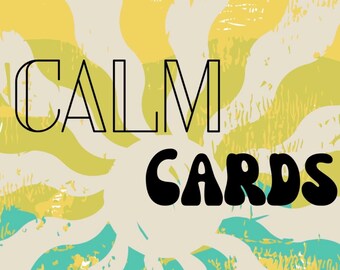Calm Cards for OT Intervention for Emotional Regulation and Coping Skills | Instant Download