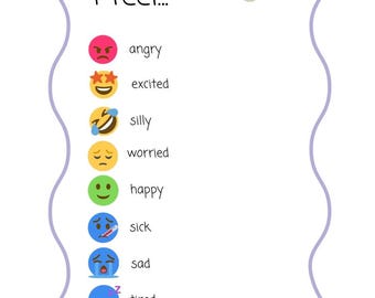 Feelings Thermometer Chart | Emotion Regulation, Social Learning (PDF Download)