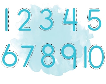 Number Tracing and Recognition Worksheets to Address Visual Motor Integration Skills | Instant Download