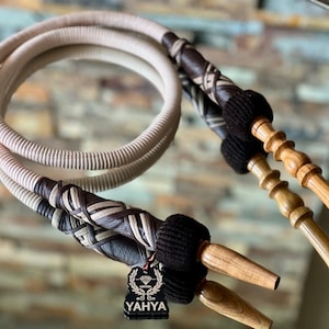 Handmade Oriental Wooden Shisha Hose | Elegant Hookah Hose | Arguile Narguile Accessories