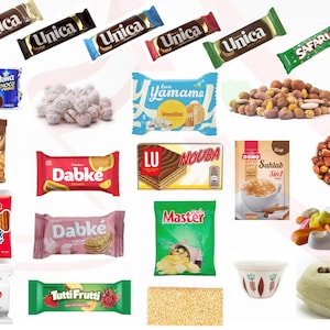 Lebanese Treat box | Famous childhood Lebanese snacks | Unica | Gandour Chocolate | Dabke biscuit | Taste of Lebanon | Lebanese Food