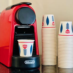 Tasses à café libanaises jetables | Gobelets en papier pour machine à expresso | Tasses à café arabes | Tasses à café Chaffe