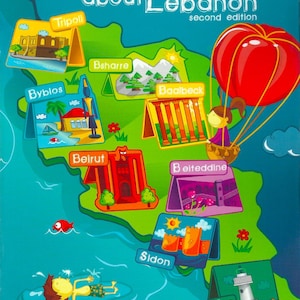 Play and Learn about Lebanon | Lebanese Children&#39;s Book | Lebanese Cities | Lebanese Culture | Lebanon Gift | Craft Activity | Stickers