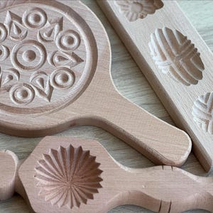 2pcs Traditional Handmade Maamoul wooden molds | Middle Eastern cookies mold | Eid bread mold | Oriental Cookie Cutters | Made in Lebanon