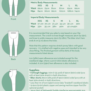Lightspeed Leggings PDF Sewing Pattern for Men's - Etsy