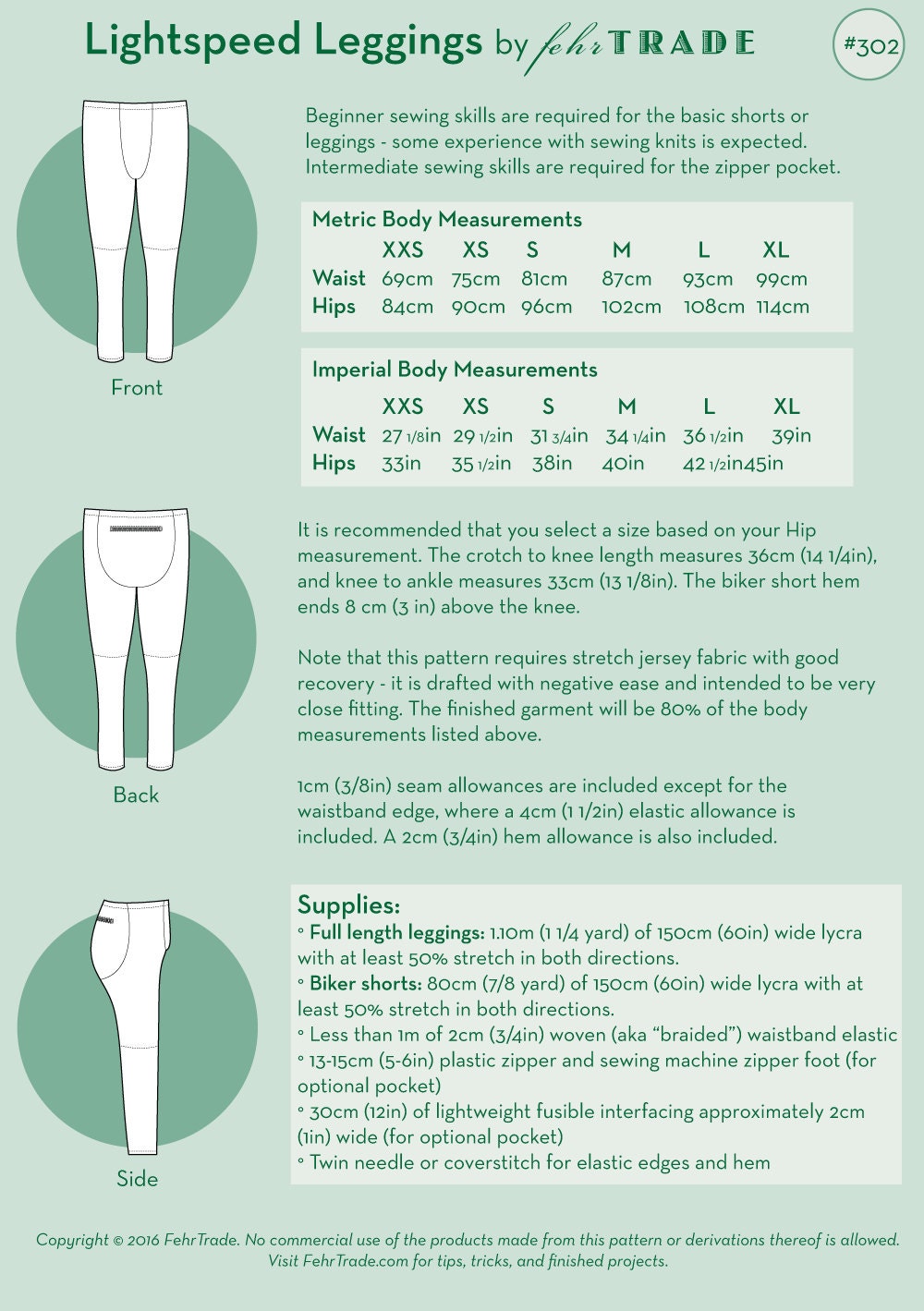 Lightspeed Leggings - PDF Sewing Pattern for Men's Activewear Shorts or ...