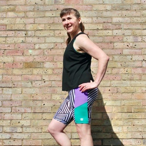 Duathlon Shorts - PDF sewing pattern for exercise wear - Booty Shorts, Biker shorts, or Capri leggings with hidden pockets!