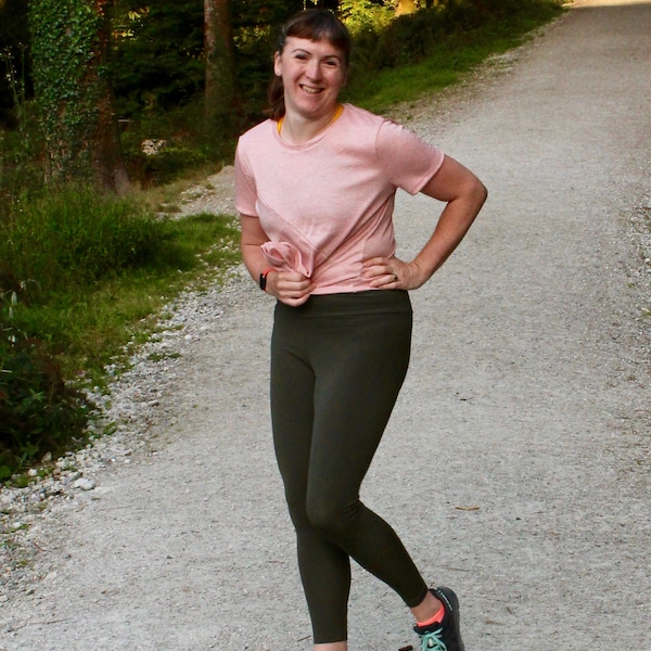 Tenacity Leggings - PDF sewing pattern for exercise wear -  Beginner friendly with pockets and gusset options!