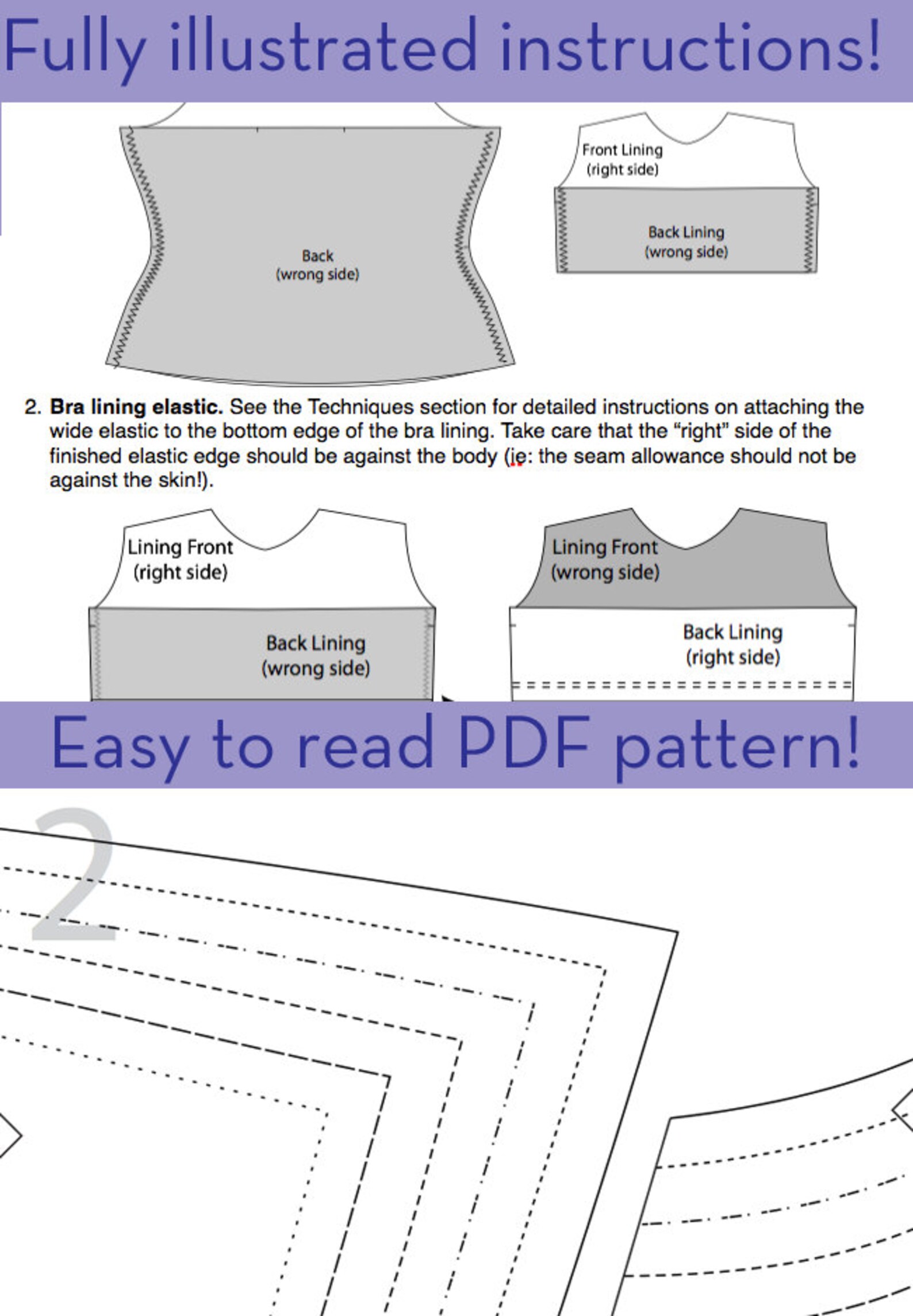 XYT Workout Top - PDF Sewing Pattern for Exercise Gear - Built in Bra ...