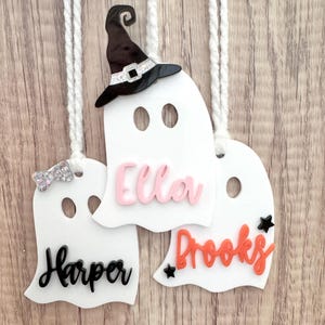 Ghost Tag Halloween Boo basket tag personalized basket tag