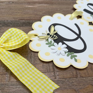 Bee High Chair Banner | HapBEE 1st Birthday banner | Bee First BEEday | Bee birthday smash cake photo | I am 1 one | 1st birthday high chair