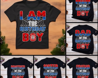Spider Family Birthday PNG Bundle: Spider Hero Family Members PNG (Digital Download)