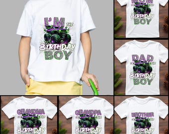 I’m the Birthday Boy Family PNG Bundle | Monster Truck Birthday Designs | Digital Sublimation