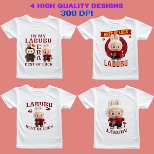 4 Labubu PNG, High Quality  Digital File , Monster Labubu PNG, shirt Sublimation, Labubu PNG , Instant Download Labubu Character Pack
