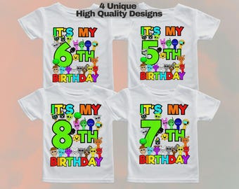 Birthday Sprunki PNG Designs: Sublimation Graphics (Digital Download)