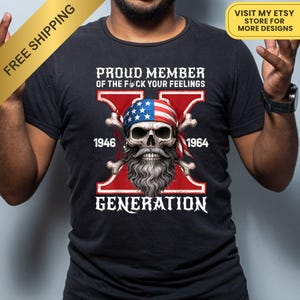 Boomer Pride T-Shirt: Badass Generation, Unisex Cotton Tee