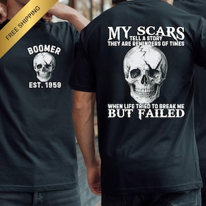 Generation Boomer Custom Year T-Shirt |My Scare Tell a Story | Funny Boomer Shirt | Unisex Tee | Soft Cotton | Free Shipping