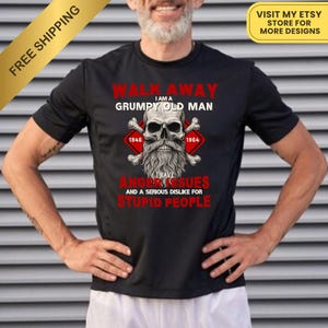 Generation Boomer-T-shirt – Badass Generation | Loop weg, ik ben een Crumpy Old | Boomer-T-shirt | Shirt babyboomers | Uniseks T-shirt | GRATIS verzending